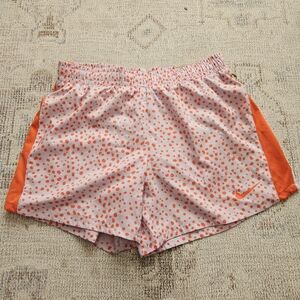 NWT Nike Women's White and Orange Athletic Shorts